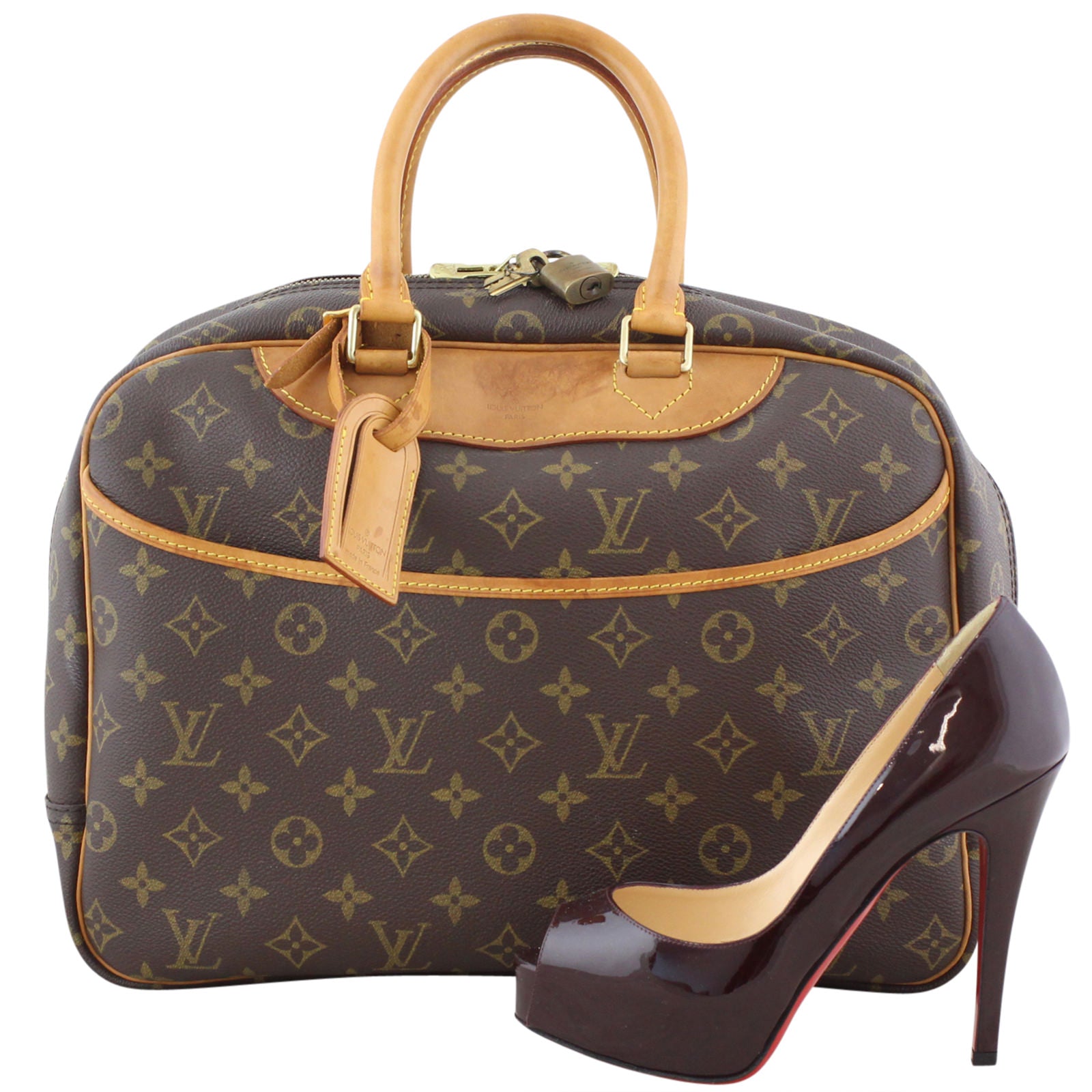 Louis Vuitton Deauville Bowling Vanity Monogram Scale