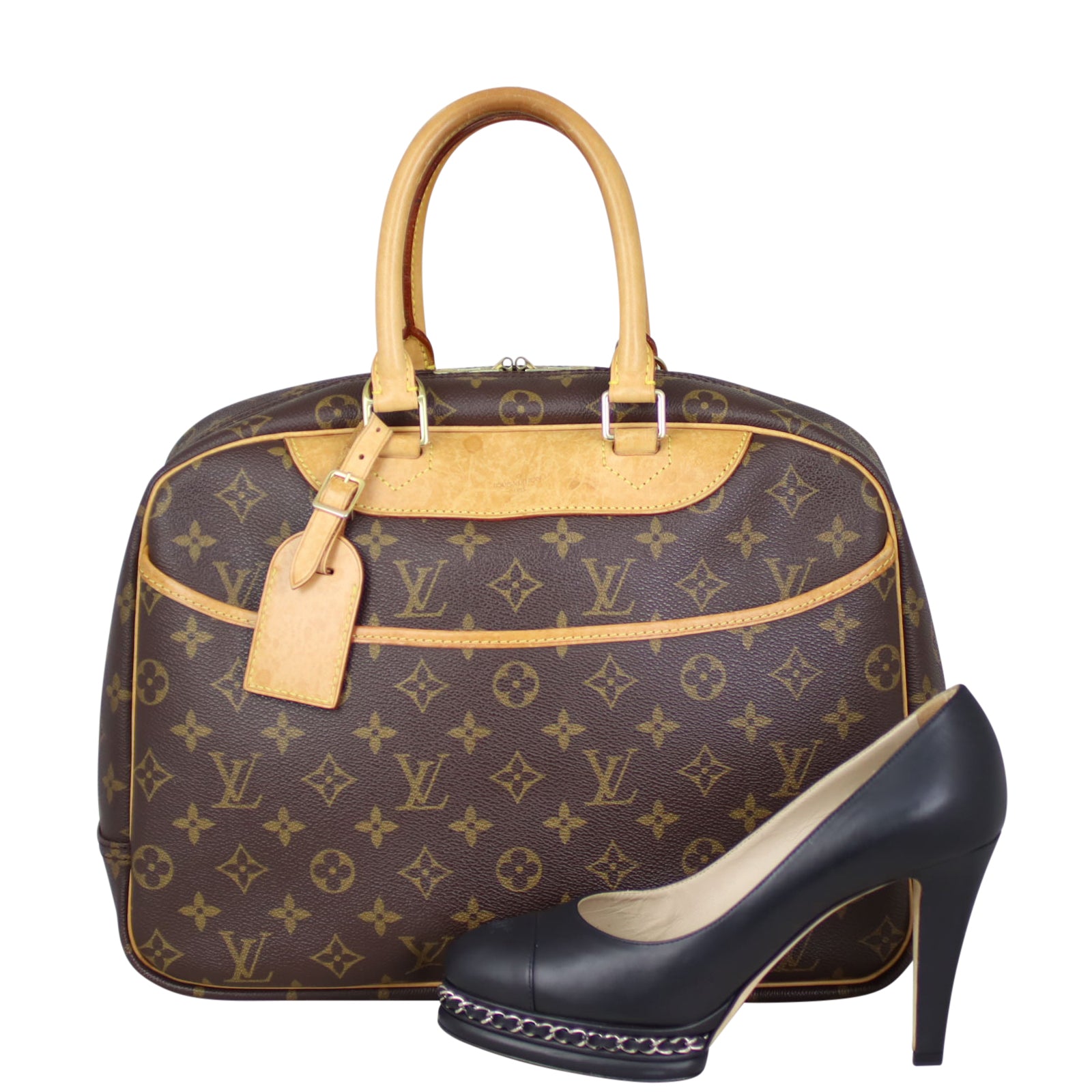 Louis Vuitton Deauville Bowling Vanity Monogram Shoe