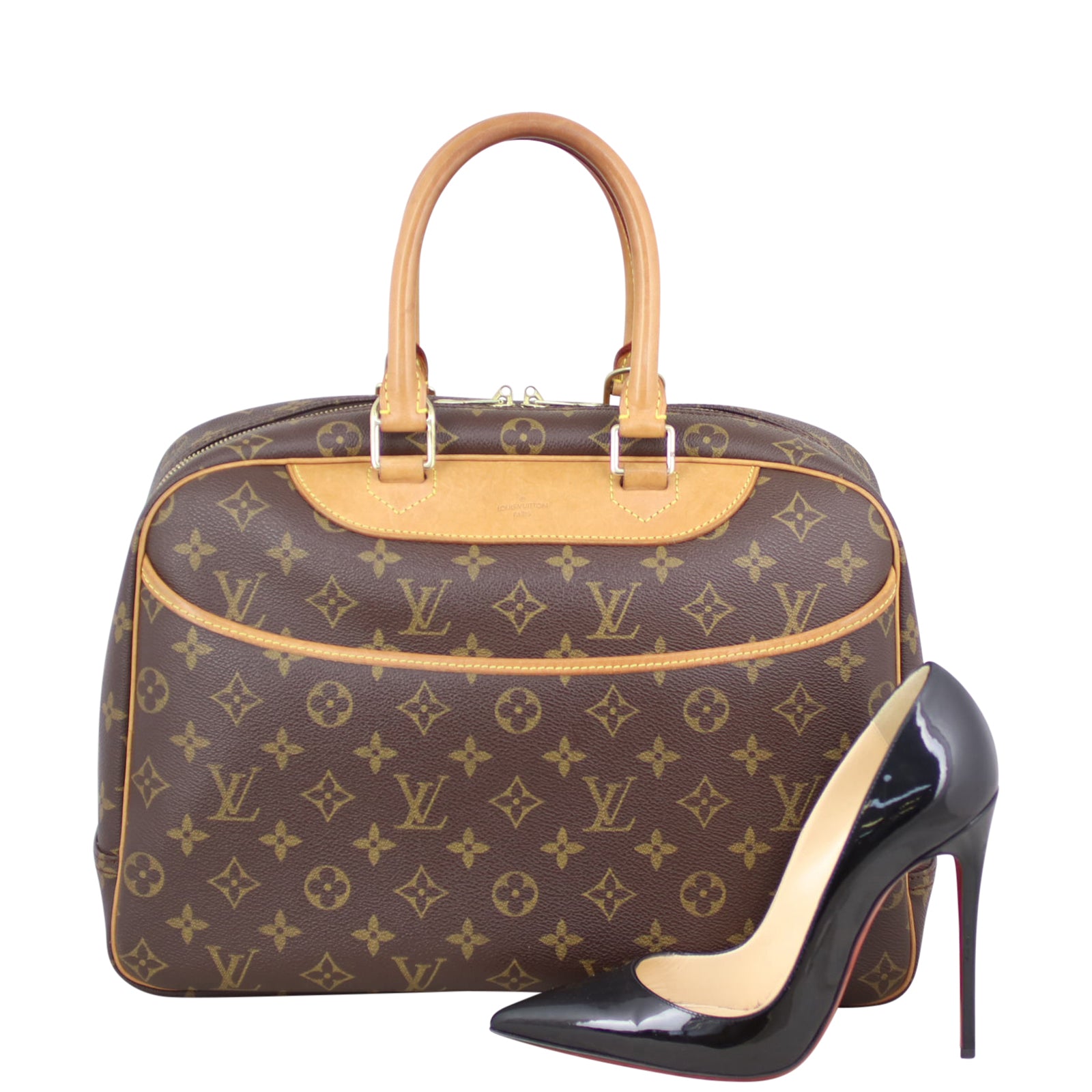 Louis Vuitton Deauville Bowling Vanity Monogram Shoe
