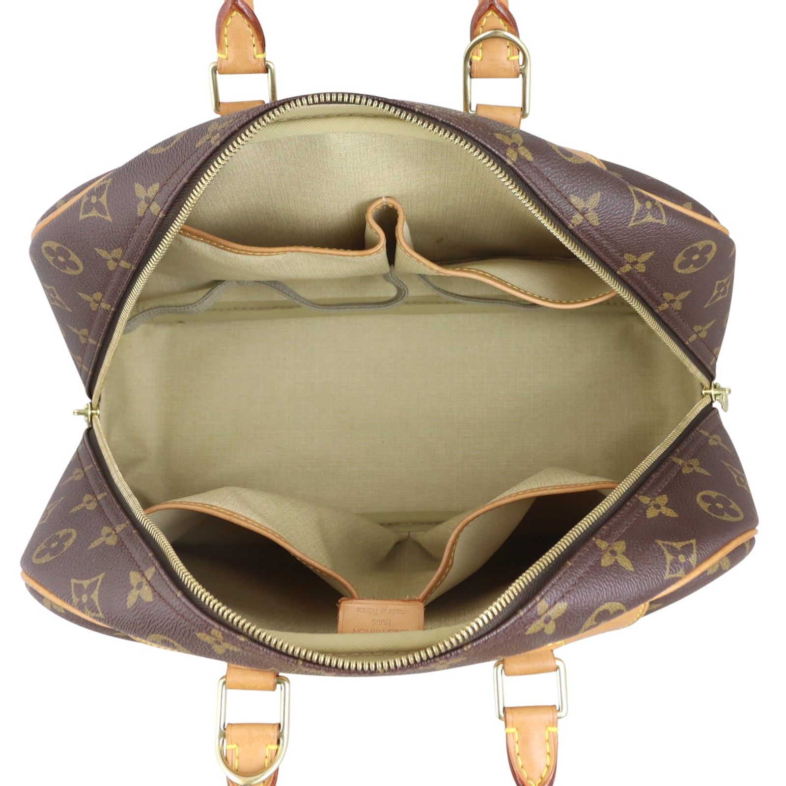 Louis Vuitton Deauville Bowling Vanity Monogram Whole interior
