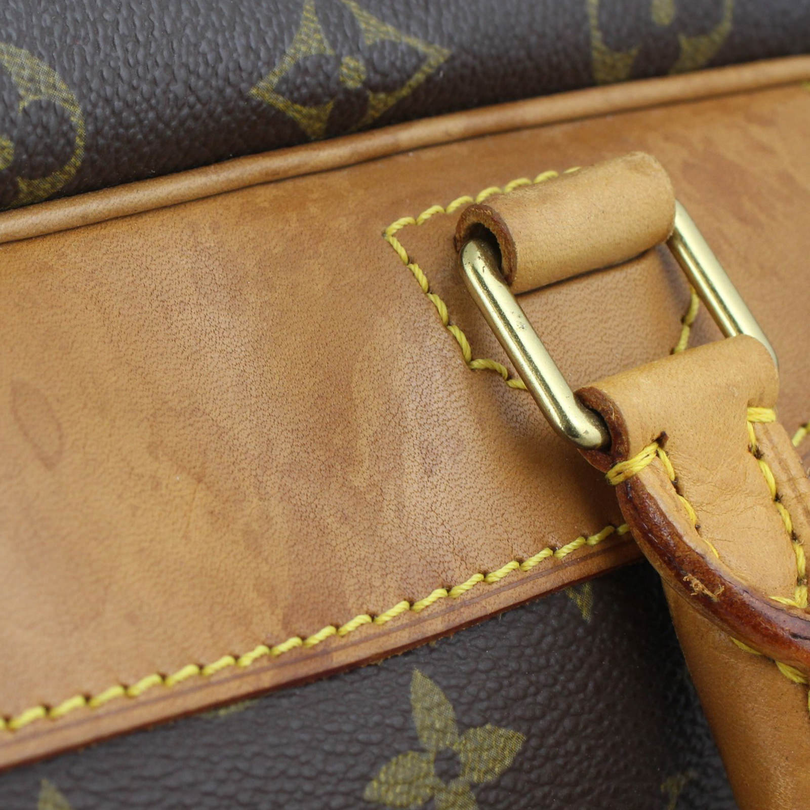 Louis Vuitton Deauville Bowling Vanity Monogram Stain