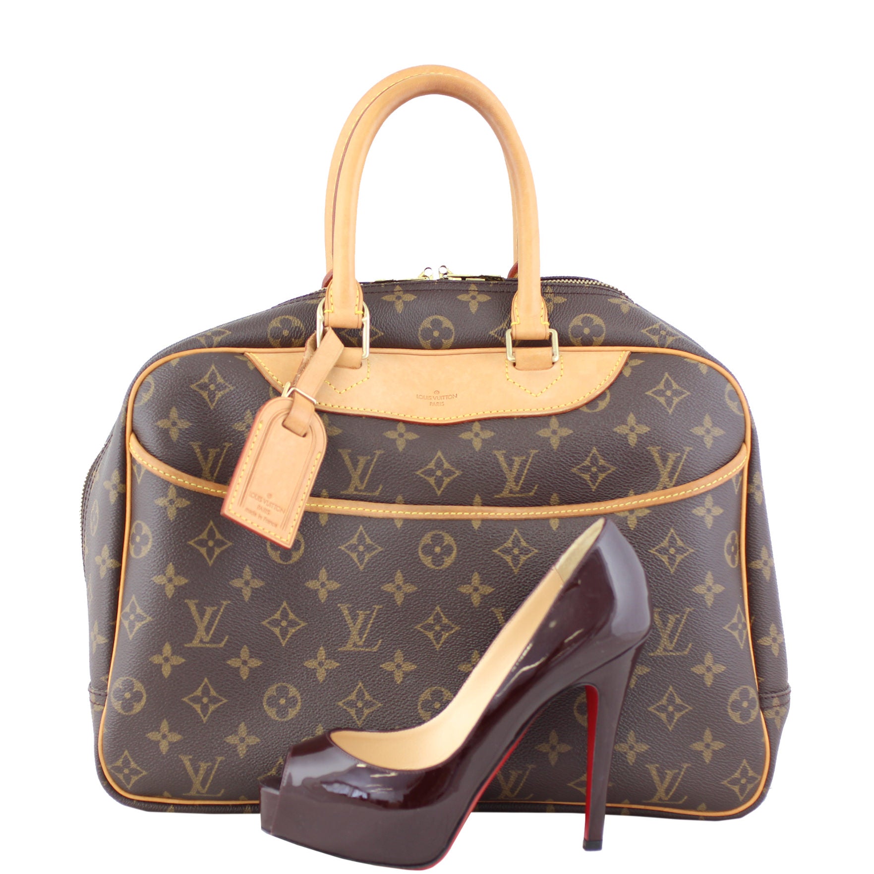 Louis Vuitton Deauville Bowling Vanity Monogram Scale