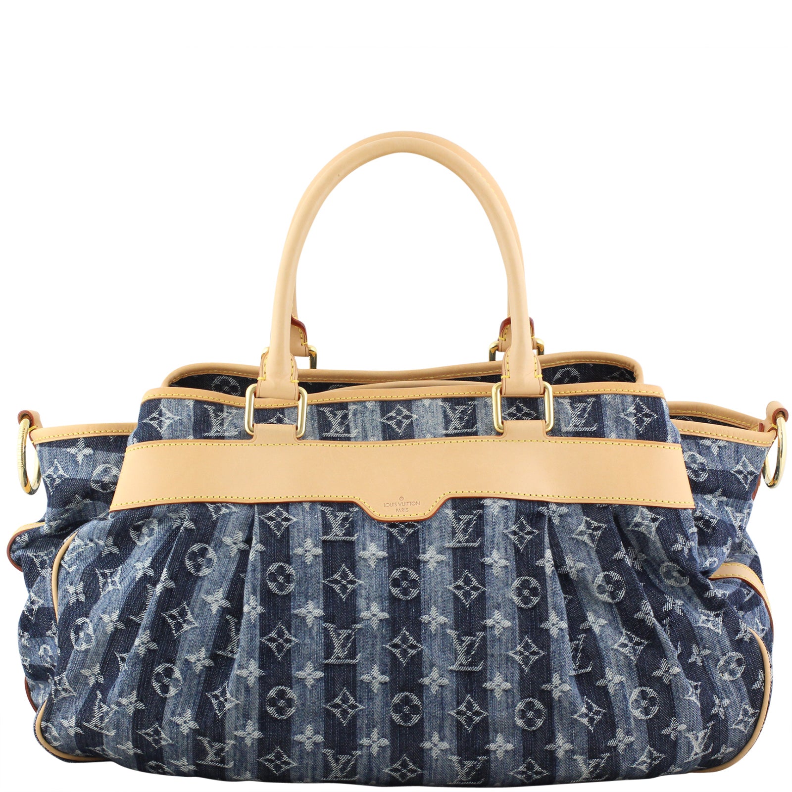Louis Vuitton Denim Cruise Raye Cabas GM Front