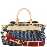 Louis Vuitton Denim Cruise Raye Cabas GMLouis Vuitton Denim Cruise Raye Cabas GM Front Strap