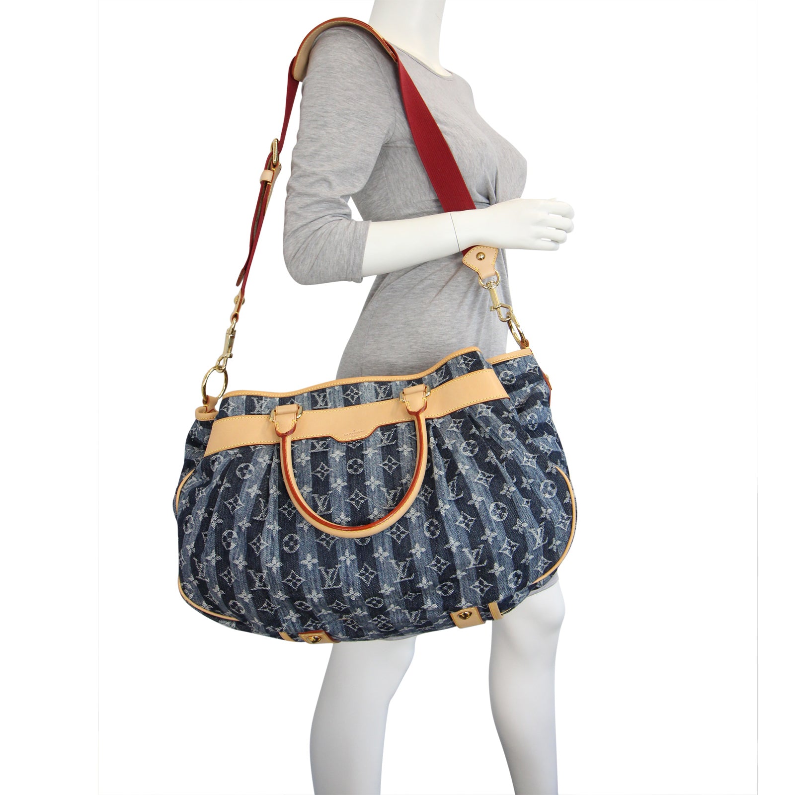 Louis Vuitton Denim Cruise Raye Cabas GM Mannequin
