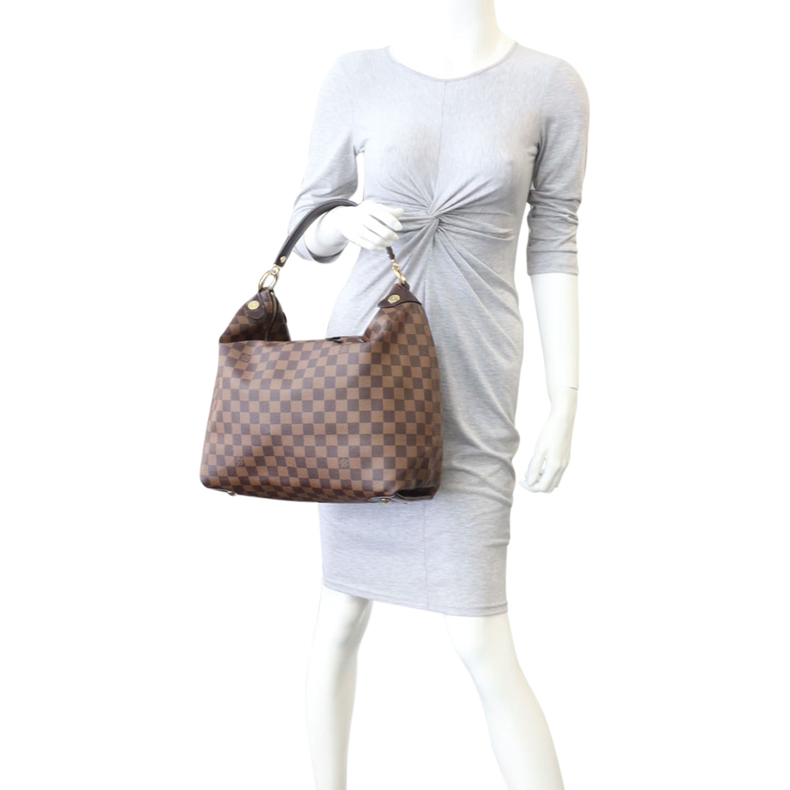 Louis Vuitton Duomo Hobo Damier Ebene Mannequin