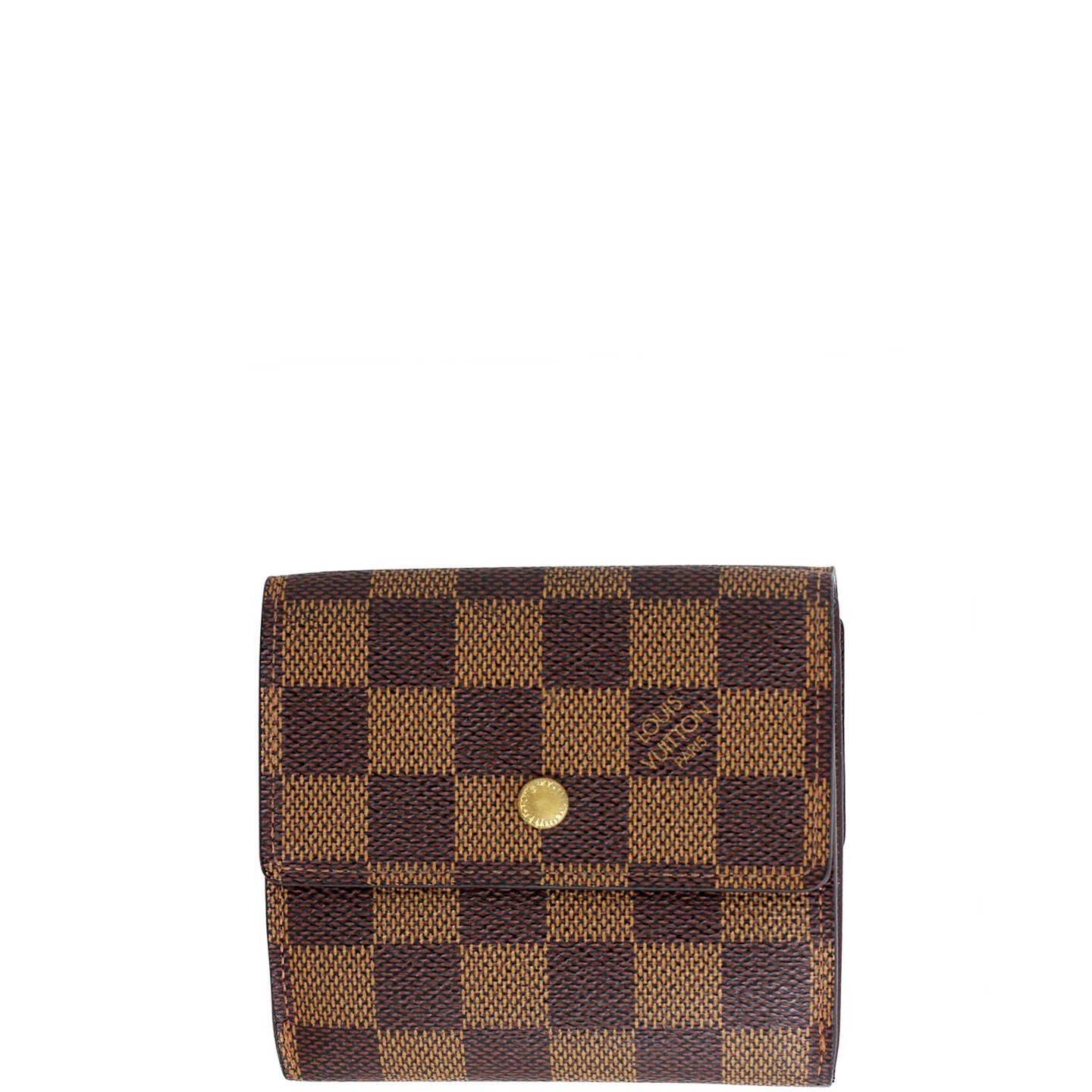 Louis Vuitton Elise Wallet Damier Ebene Front