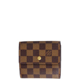 Louis Vuitton Elise Wallet Damier Ebene Front