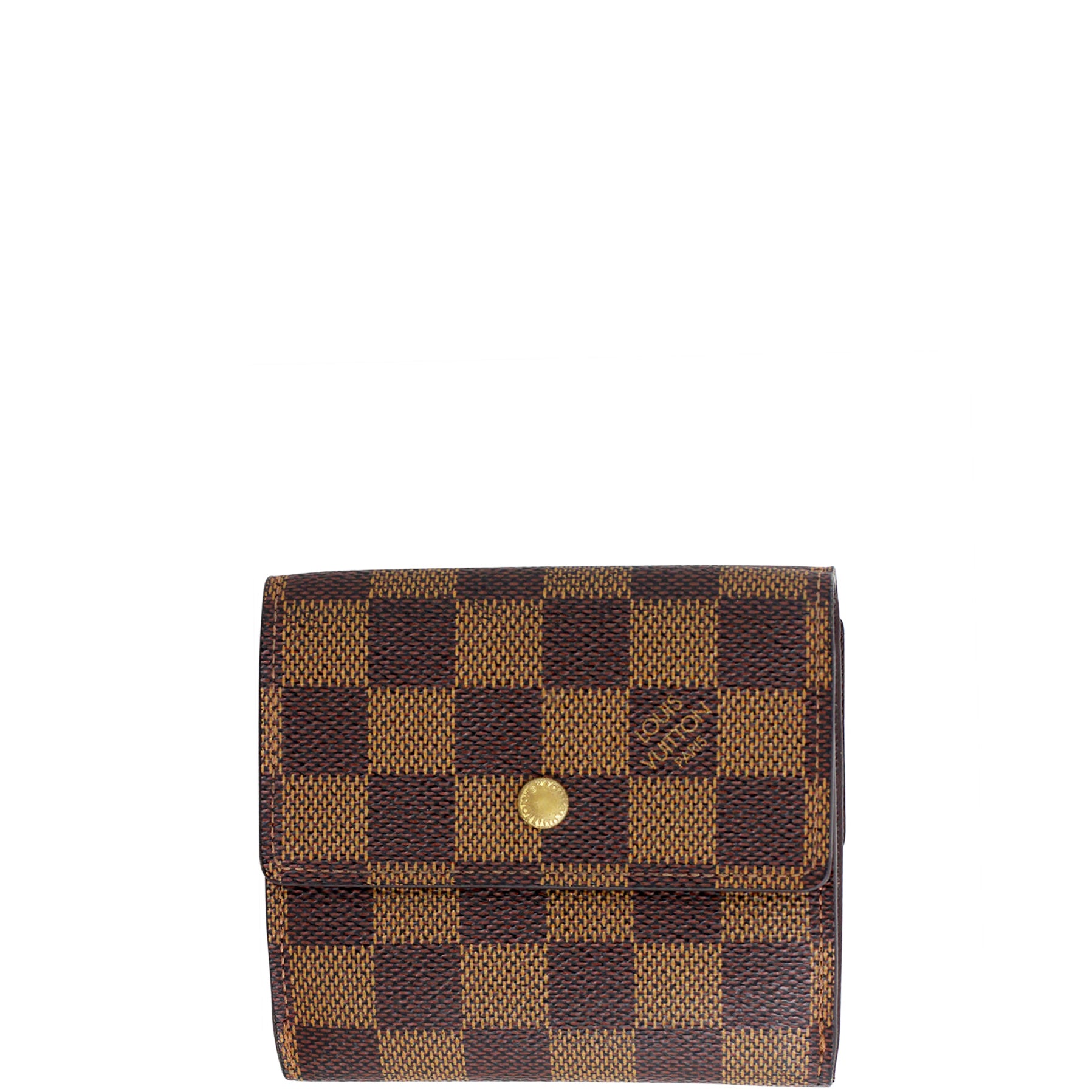 Louis Vuitton Elise Wallet Damier Ebene Front