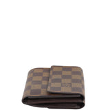 Louis Vuitton Elise Wallet Damier Ebene Left