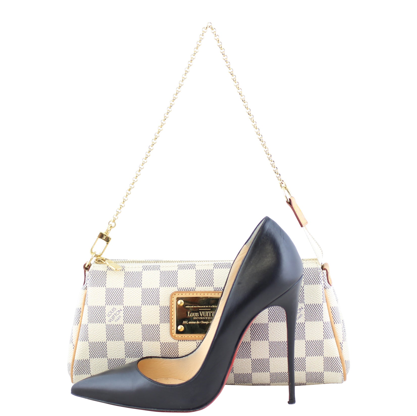 Louis Vuitton Eva Pochette Damier Azur Scale