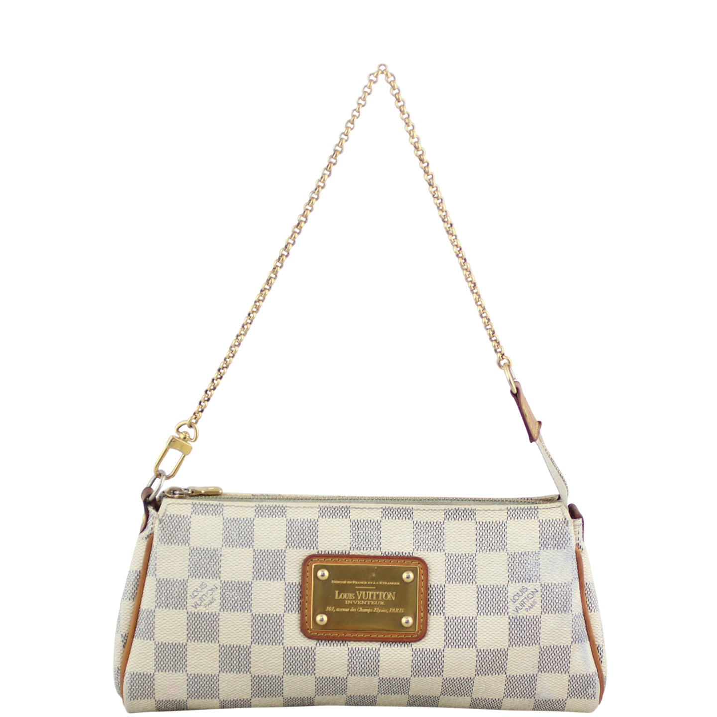 Louis Vuitton Eva Pochette Damier Azur front