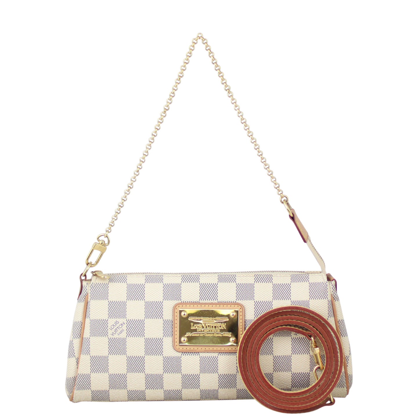 Louis Vuitton Eva Pochette Damier Azur Front