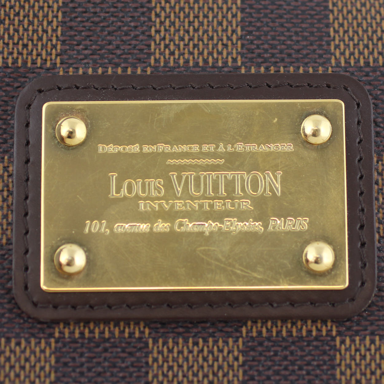 Louis Vuitton Eva Pochette Damier Ebene Hardware