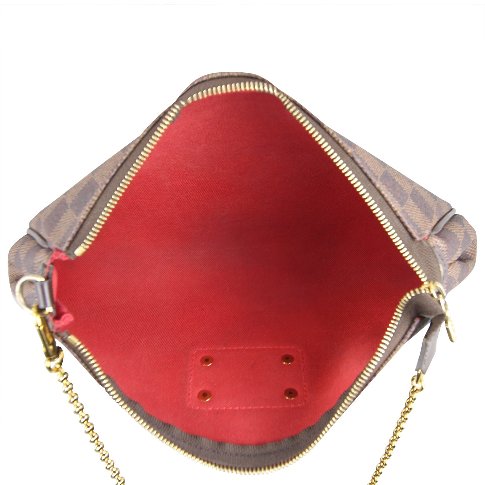 Louis Vuitton Eva Pochette Damier Ebene Interior