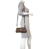 Louis Vuitton Eva Pochette Damier Ebene Mannequin