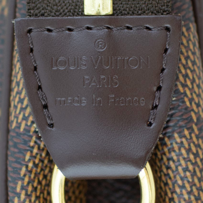 Louis Vuitton Eva Pochette Damier Ebene Stamp