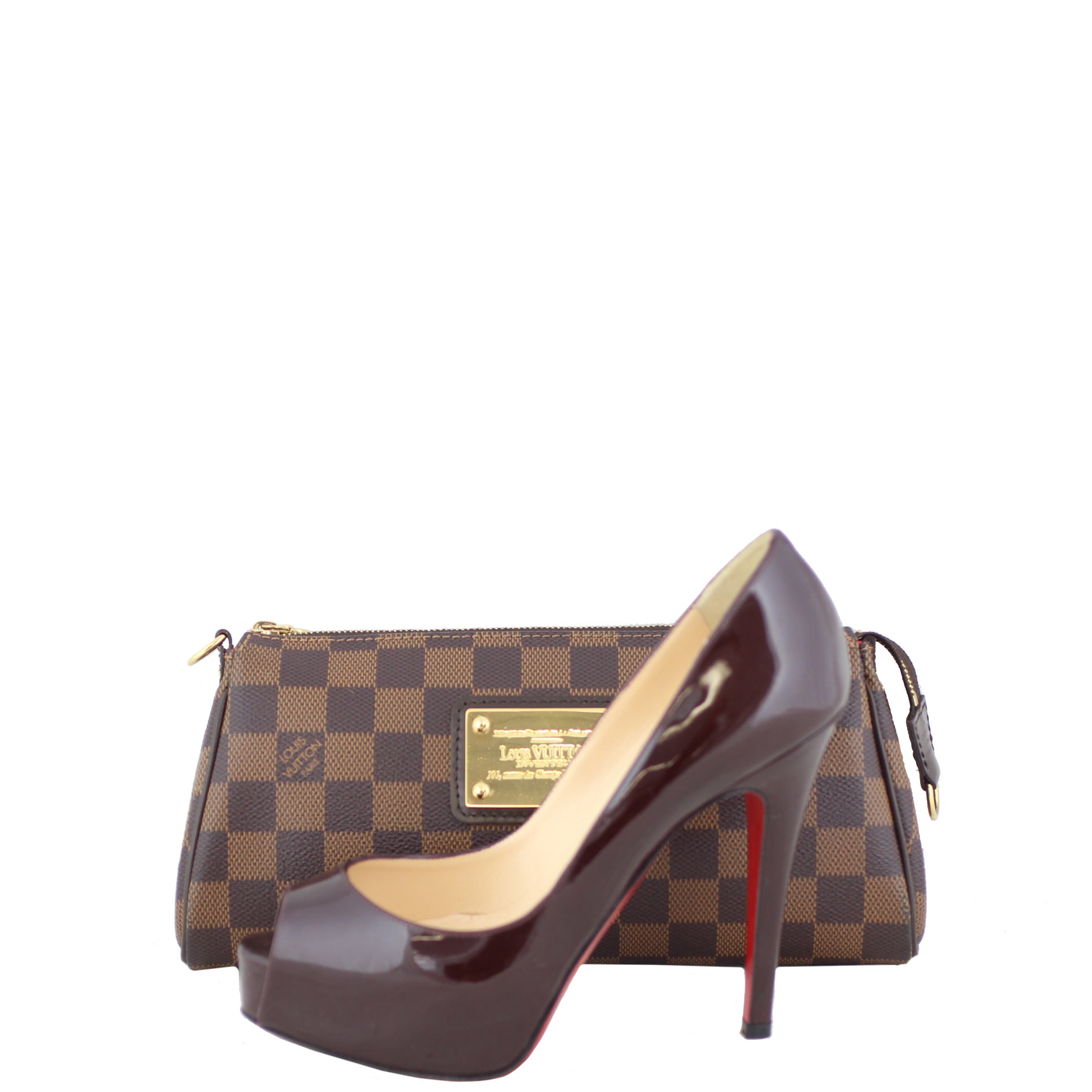 Louis Vuitton Eva Pochette Damier Ebene Scale