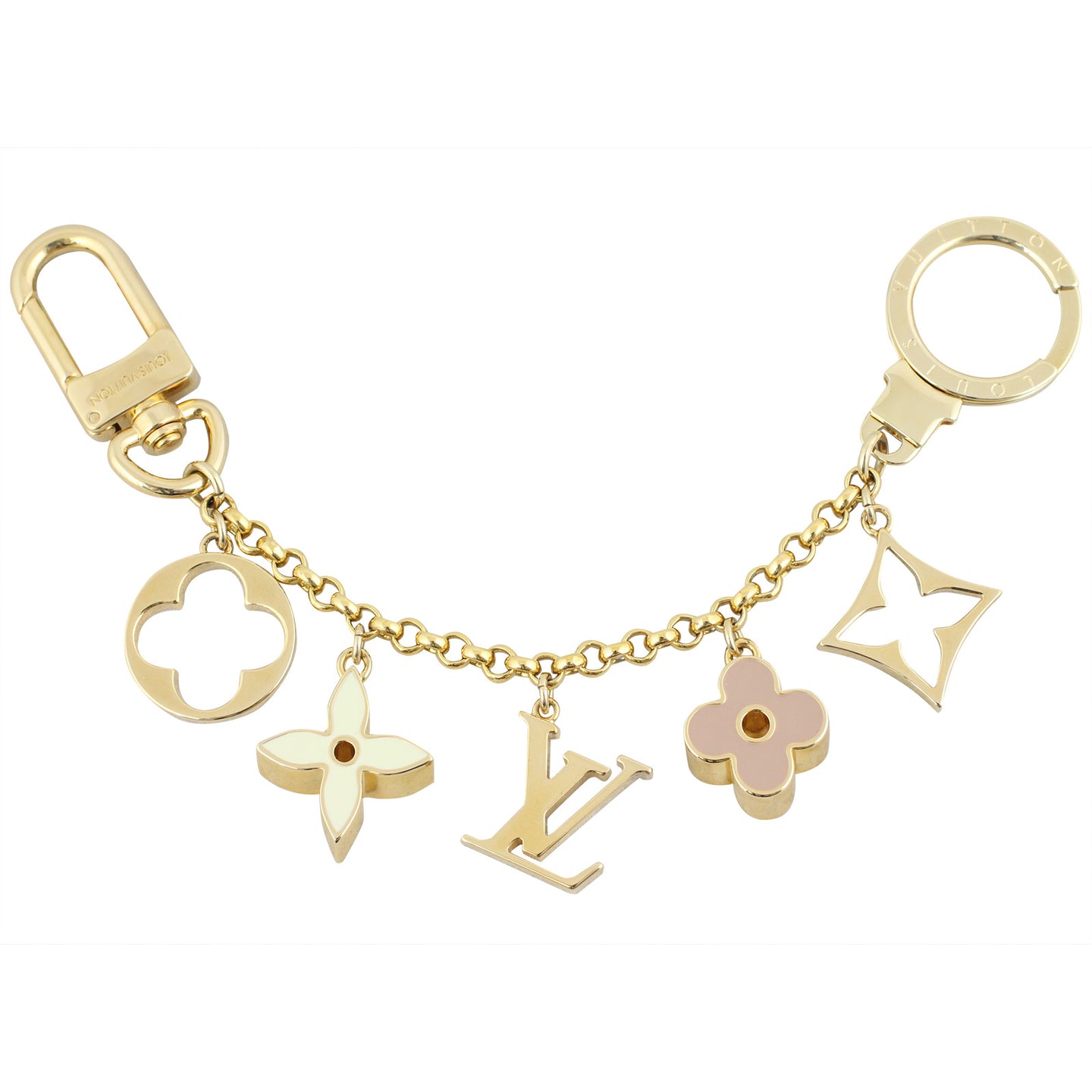Louis Vuitton Fleur de Monogram Bag Charm Chain Full