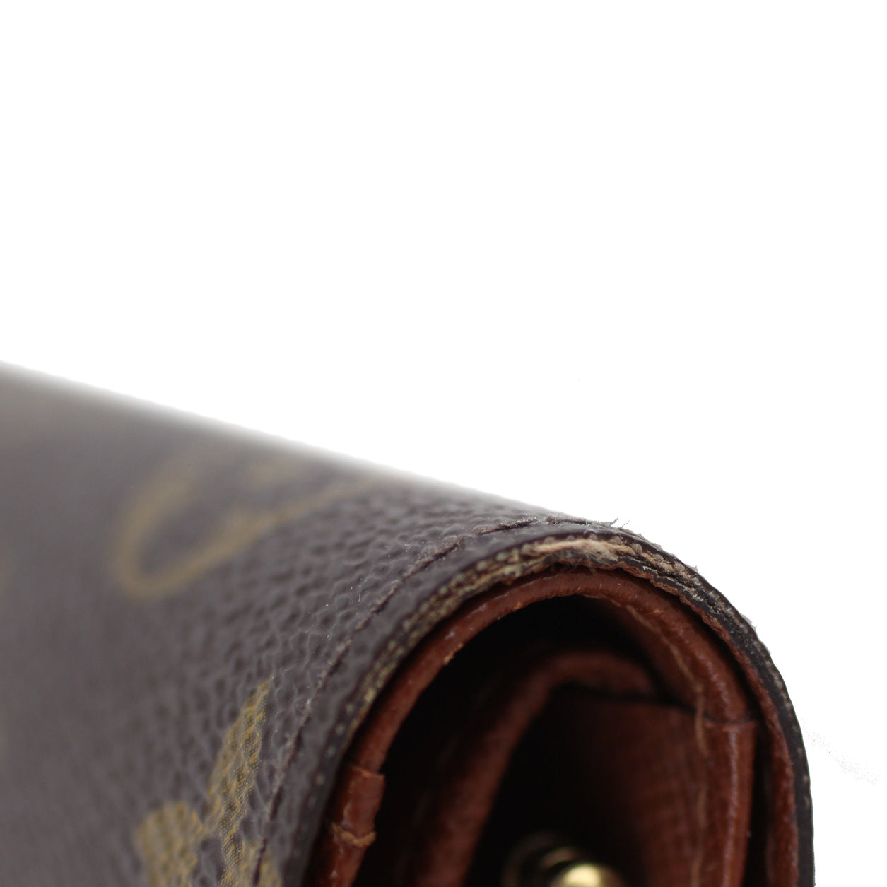 Louis Vuitton French Compact Wallet Monogram Lining