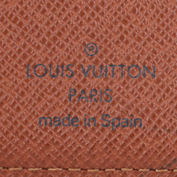 Louis Vuitton French Compact Wallet Monogram Stamp