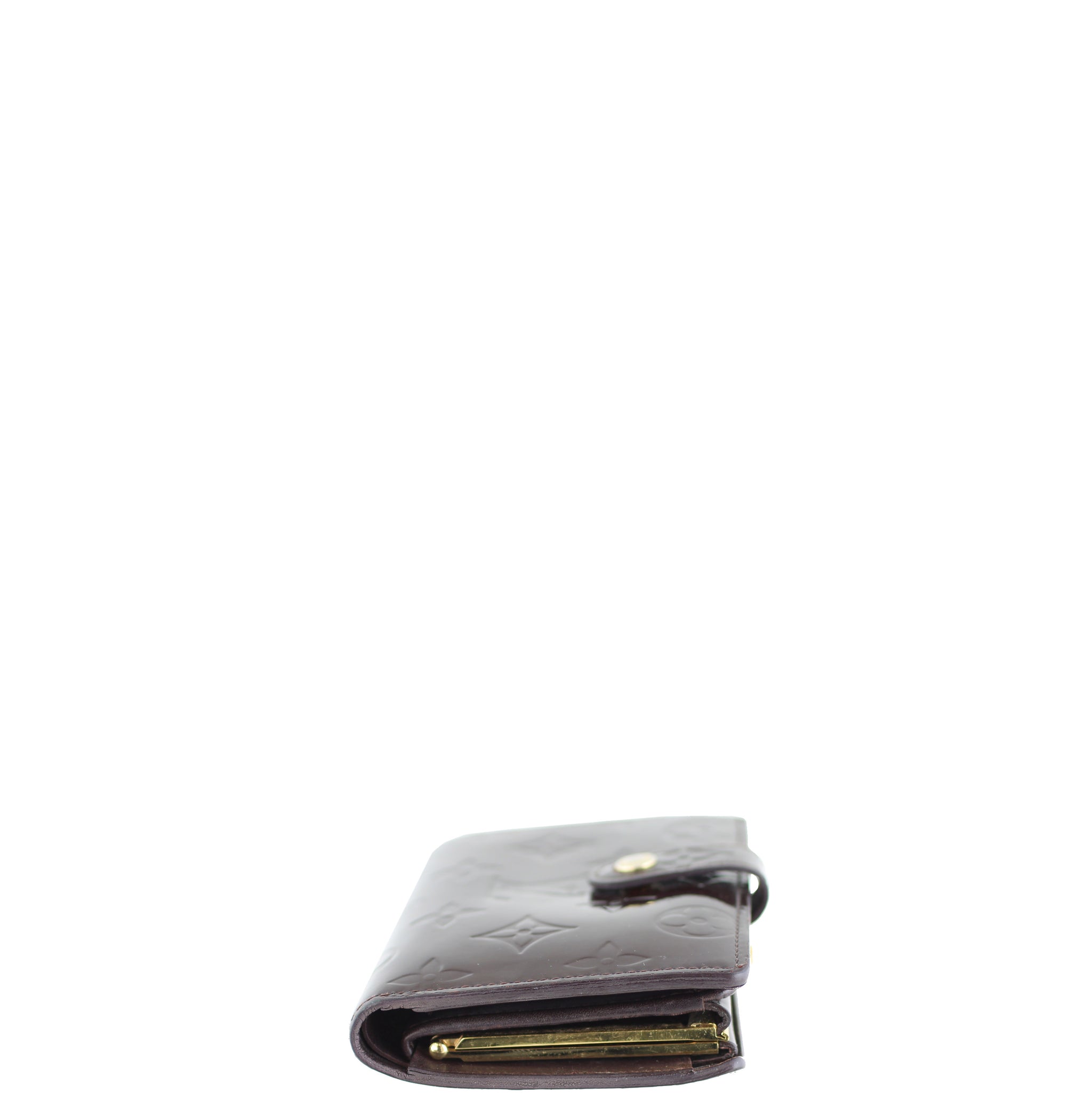 Louis Vuitton French Compact Wallet Monogram Vernis Left