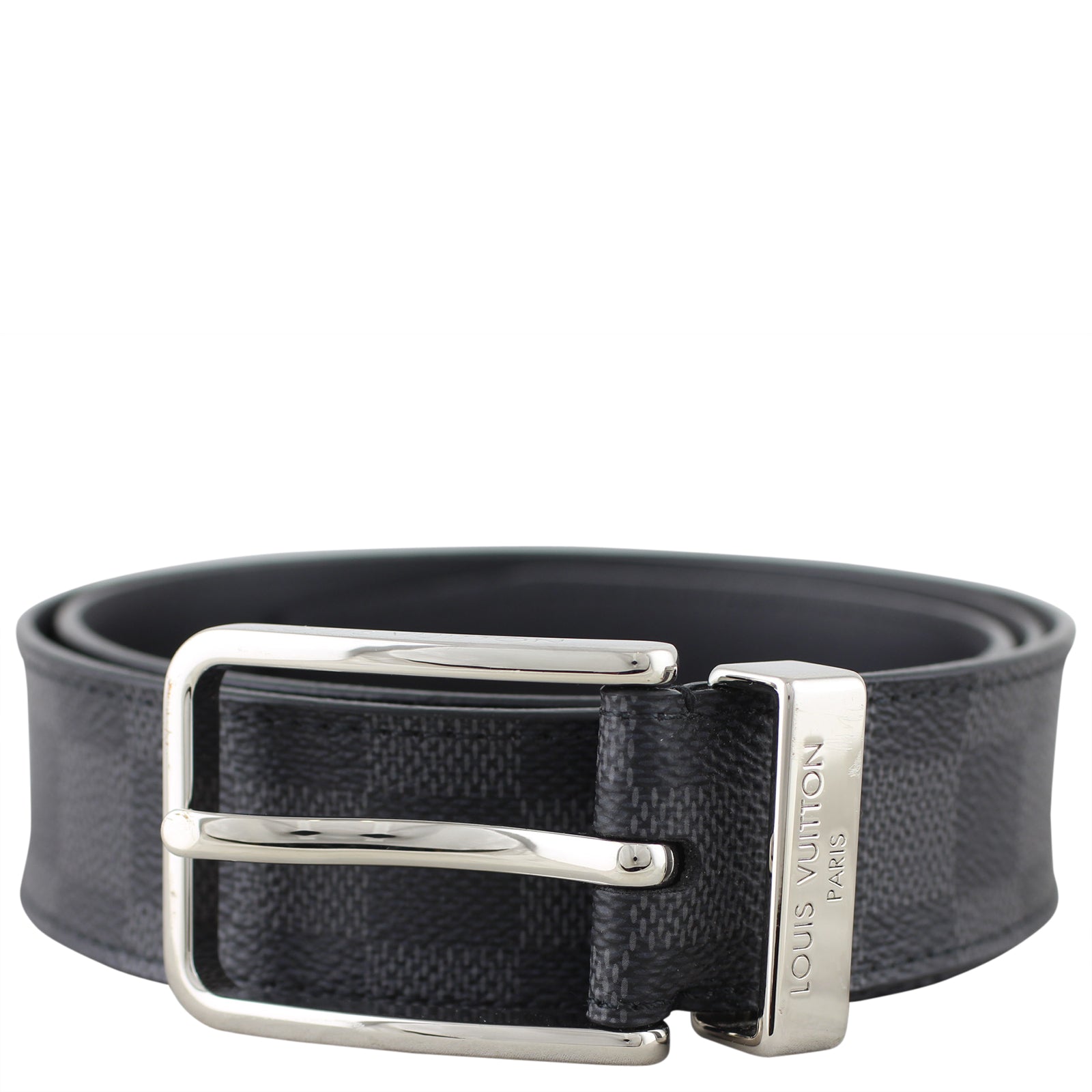 Louis Vuitton Pont Neuf Graphite Belt Front