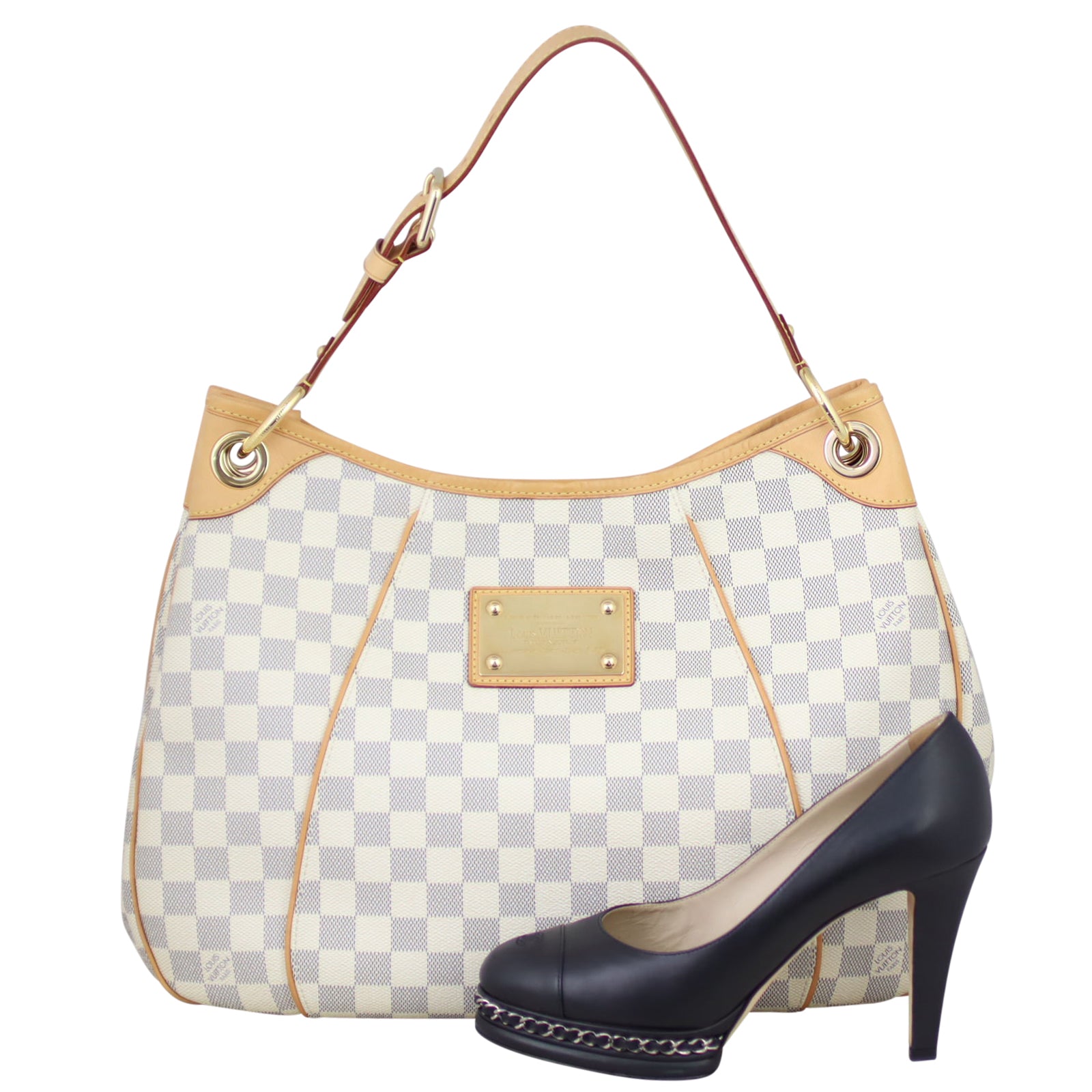 Louis Vuitton Galliera PM Damier Azur Shoe