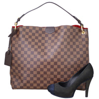 Louis Vuitton Graceful MM Damier Ebene Shoe