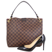 Louis Vuitton Graceful PM Damier Ebene Shoe