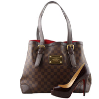 Louis Vuitton Hampstead GM Damier Ebene shoe comparison