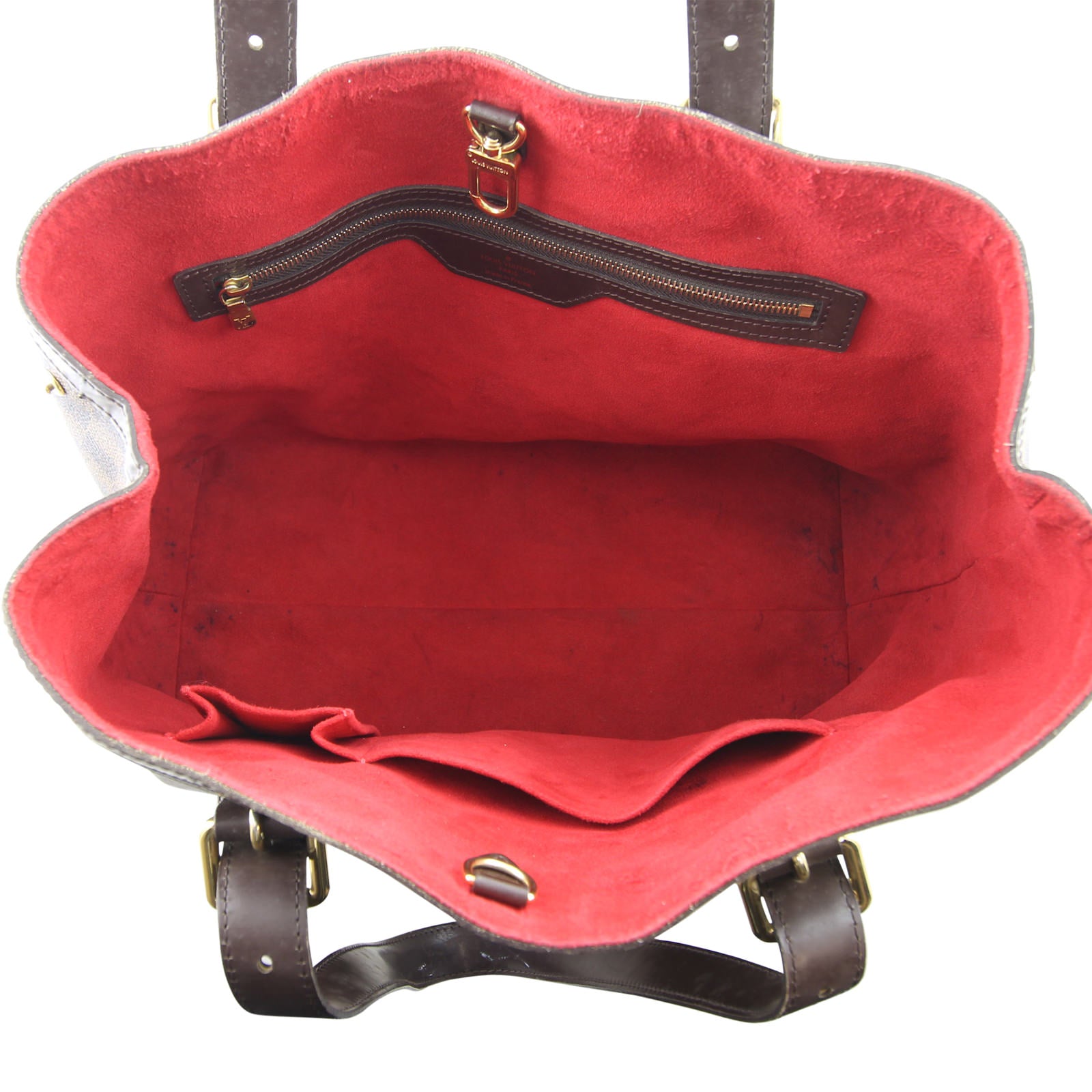 Louis Vuitton Hampstead GM Damier Ebene interior