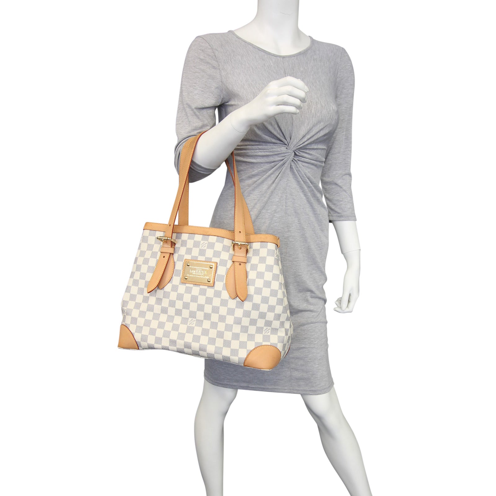Louis Vuitton Hampstead MM Damier Azur Mannequin
