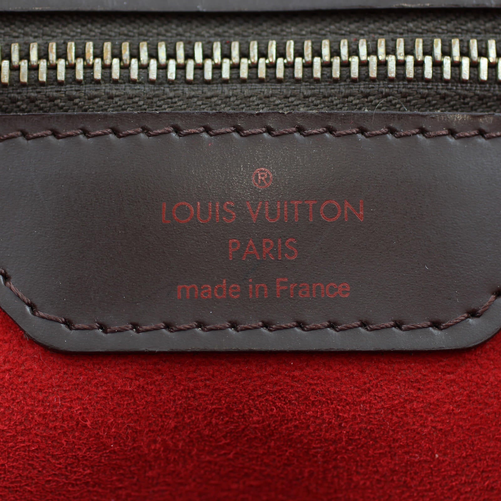 Louis Vuitton Hampstead GM Damier Ebene stamp