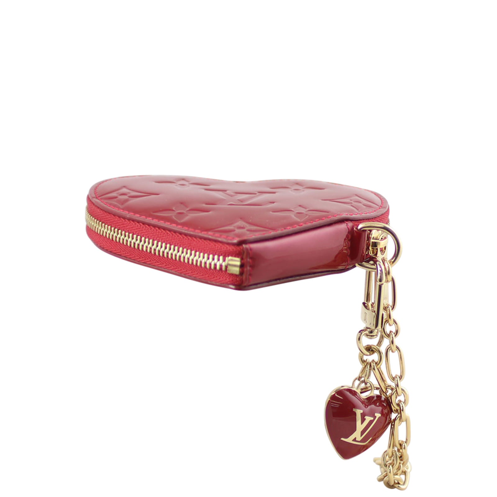 Louis Vuitton Heart Coin Purse Vernis Base
