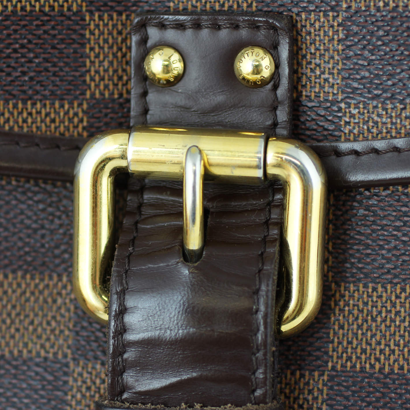 Louis Vuitton Highbury Damier Ebene Buckle