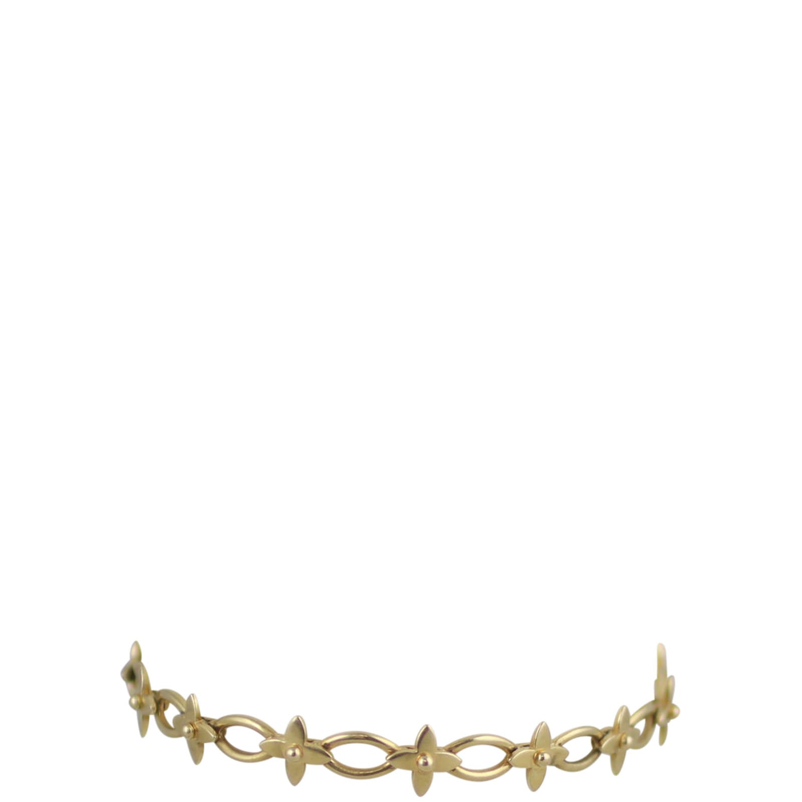 Louis Vuitton Idylle Blossom 18k Gold Chain Bracelet Front