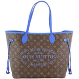 Louis Vuitton Ikat Neverfull MM Monogram Grand Bleu Front