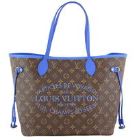 Louis Vuitton Ikat Neverfull MM Monogram Grand Bleu Front