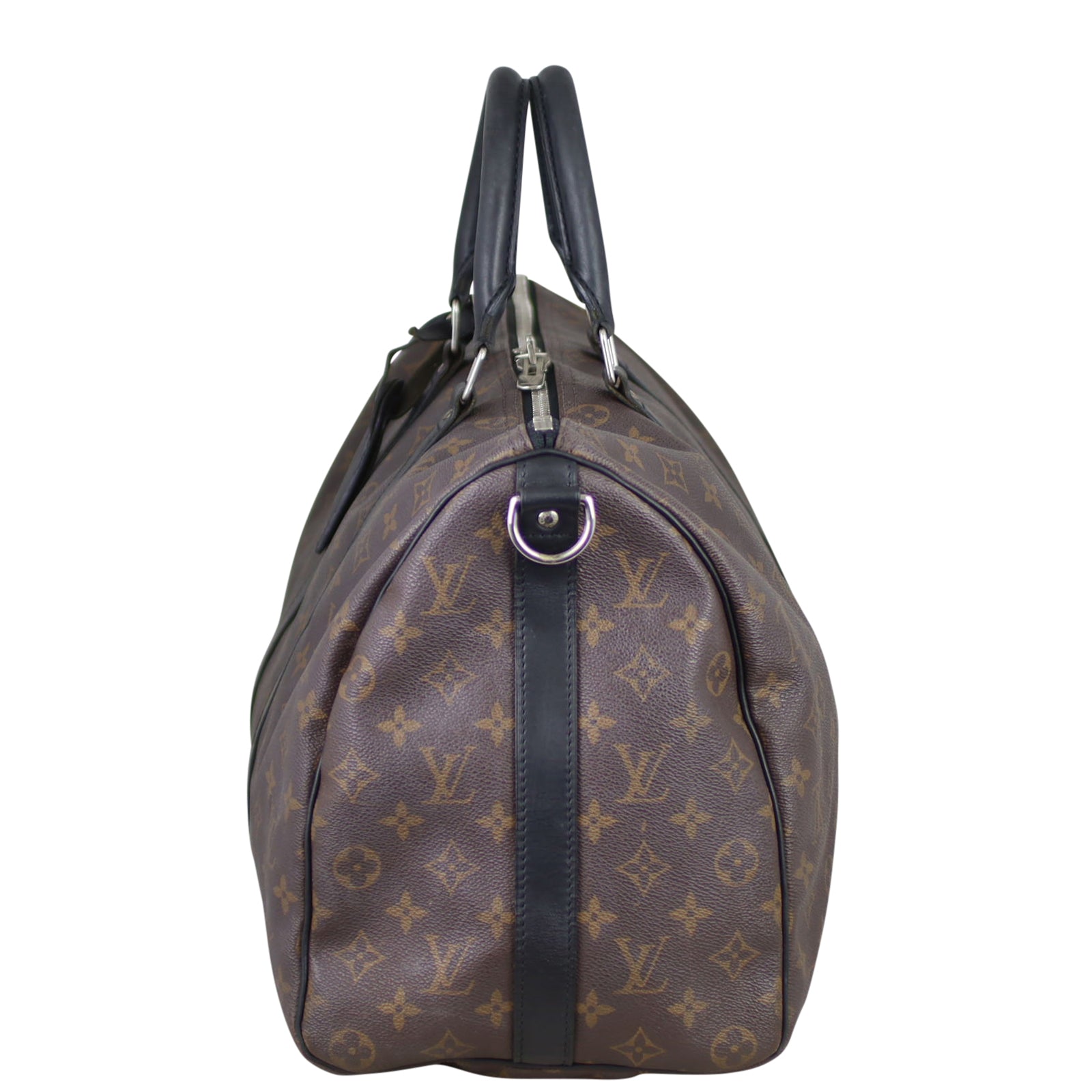Louis Vuitton Keepall 45 Bandouliere Monogram Macassar Side