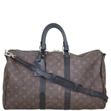 Louis Vuitton Keepall 45 Bandouliere Monogram Macassar Front