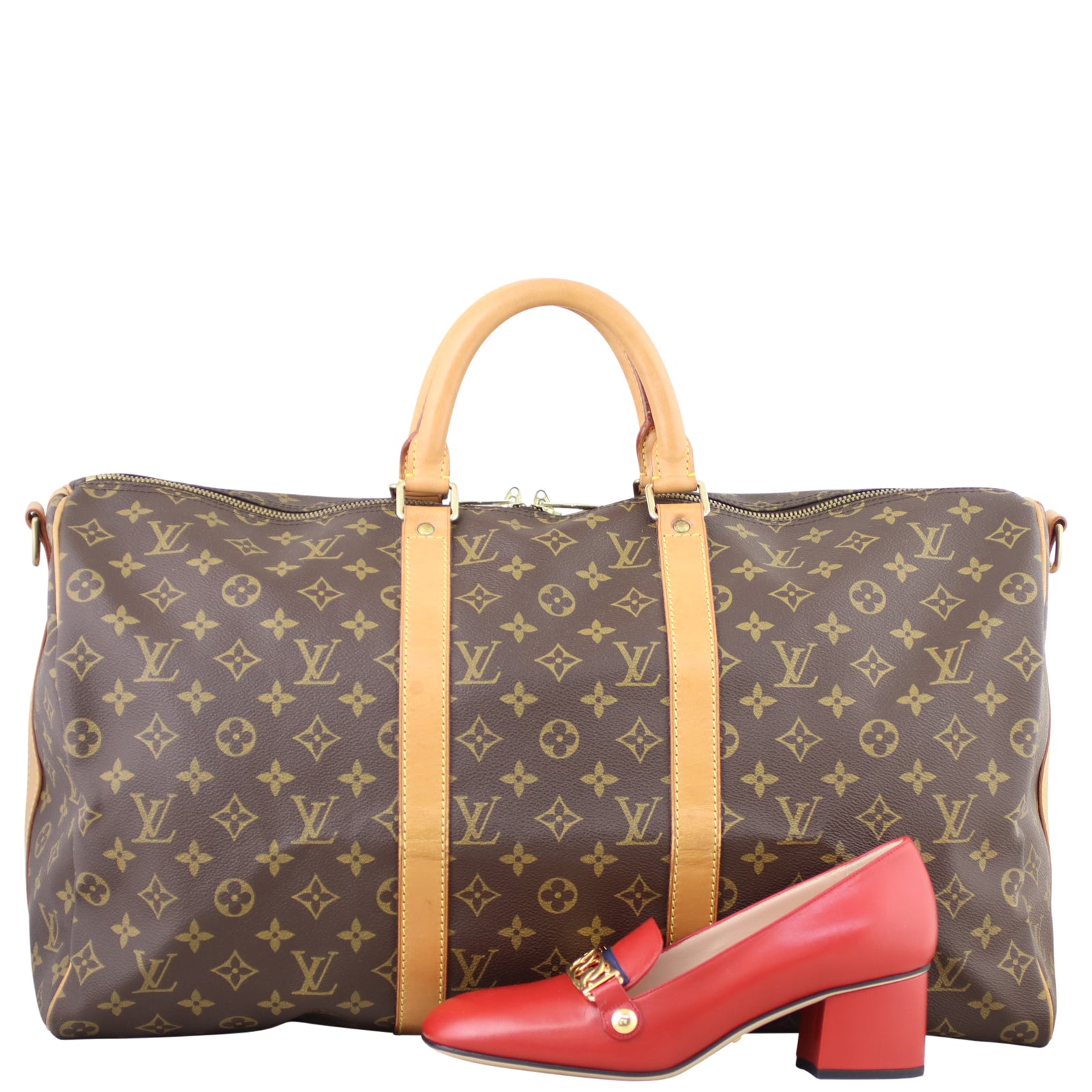 Louis Vuitton Keepall 50 Bandouliere Monogram Shoe