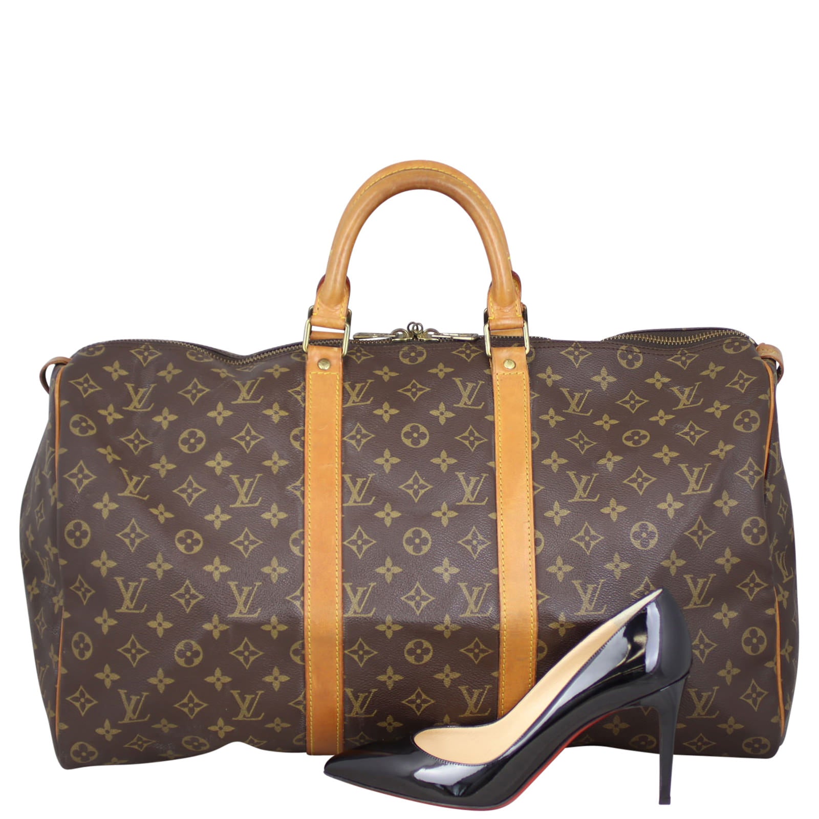 Lo uis Vuitton Keepall 50 Monogram Shoe