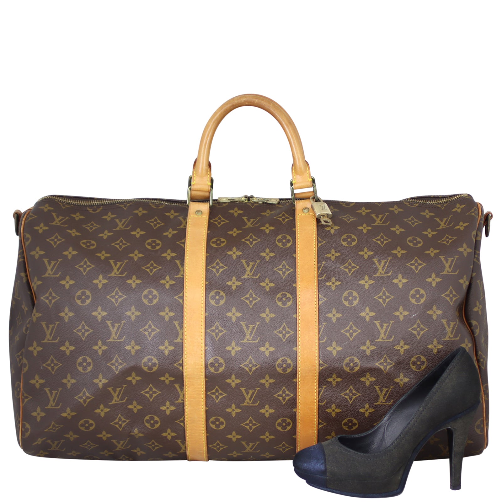 Louis Vuitton Keepall 55 Bandouliere Monogram Shoe