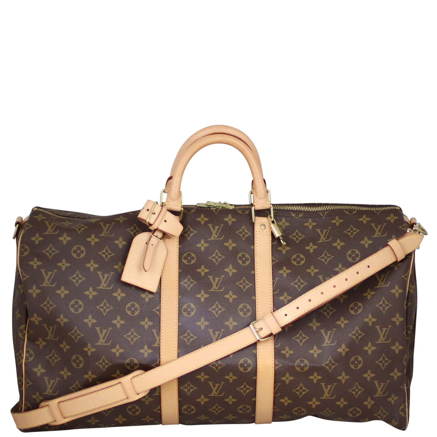 Louis Vuitton Keepall 55 Bandouliere Monogram Front