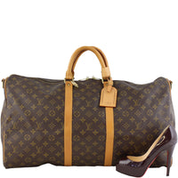 Louis Vuitton Keepall Bandoulière 55 Monogram Scale