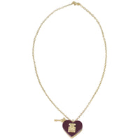 Louis Vuitton Lock Me Heart Pendant Necklace Front