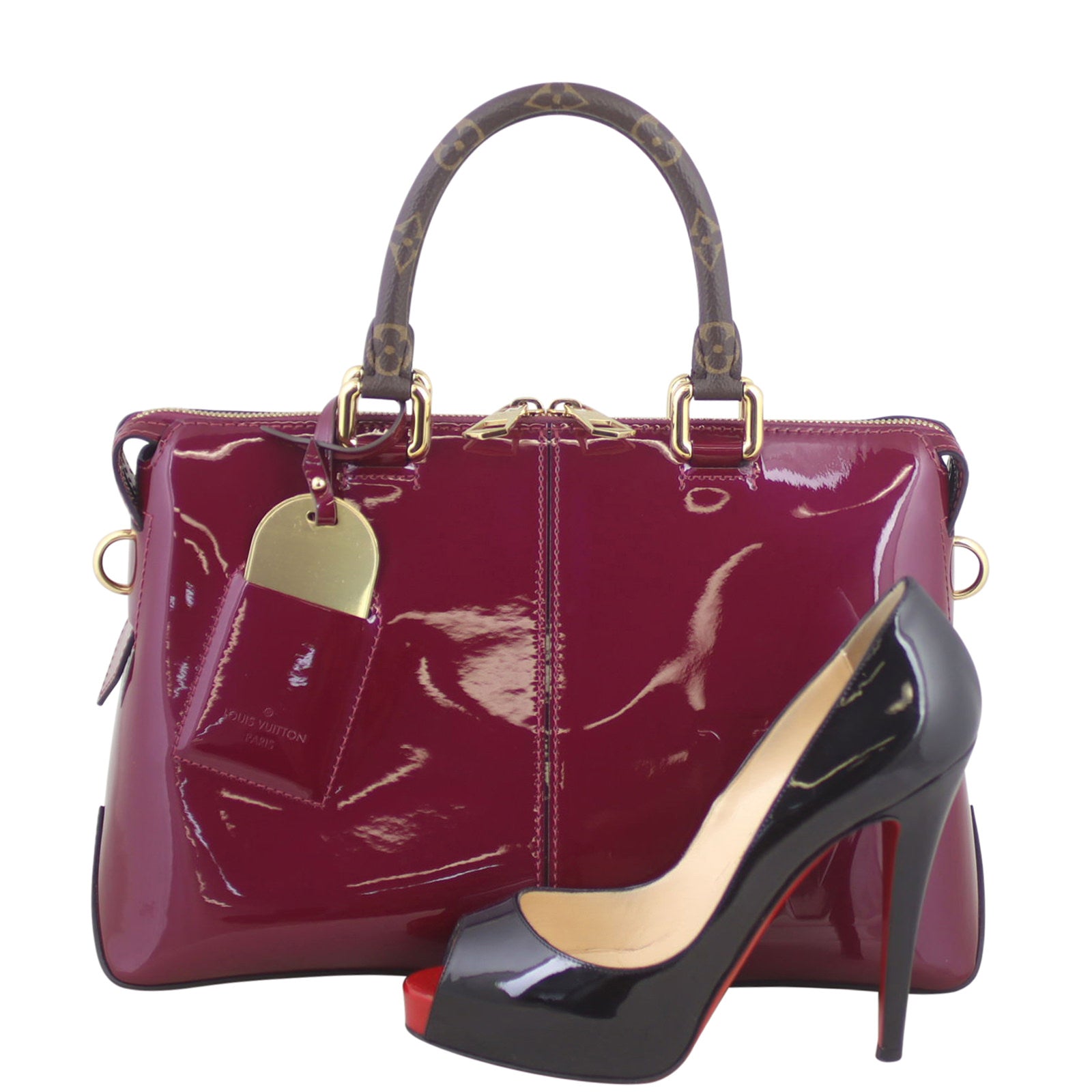 Louis Vuitton Magenta Miroir Tote Scale