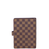 Louis Vuitton Medium Ring Agenda Cover Damier Ebene Back