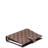 Louis Vuitton Medium Ring Agenda Cover Damier Ebene Corner